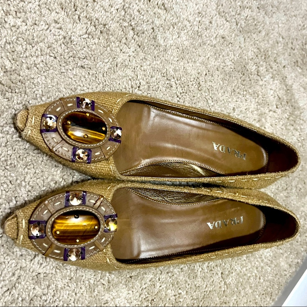 Prada Women’s Low Heel. Size 38 euro